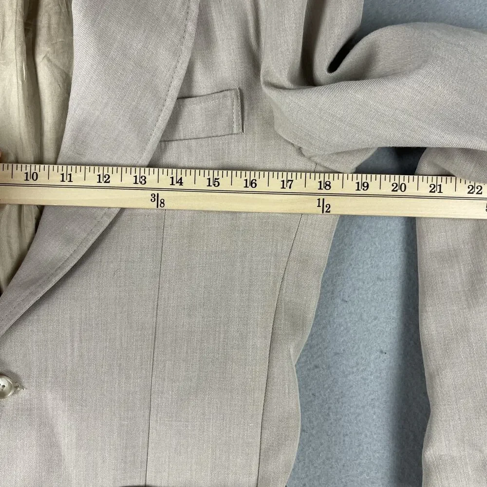Vintage Angels Flight Blazer Jacket Mens 36R Beige 70s Tobias Kotzin USA Retro